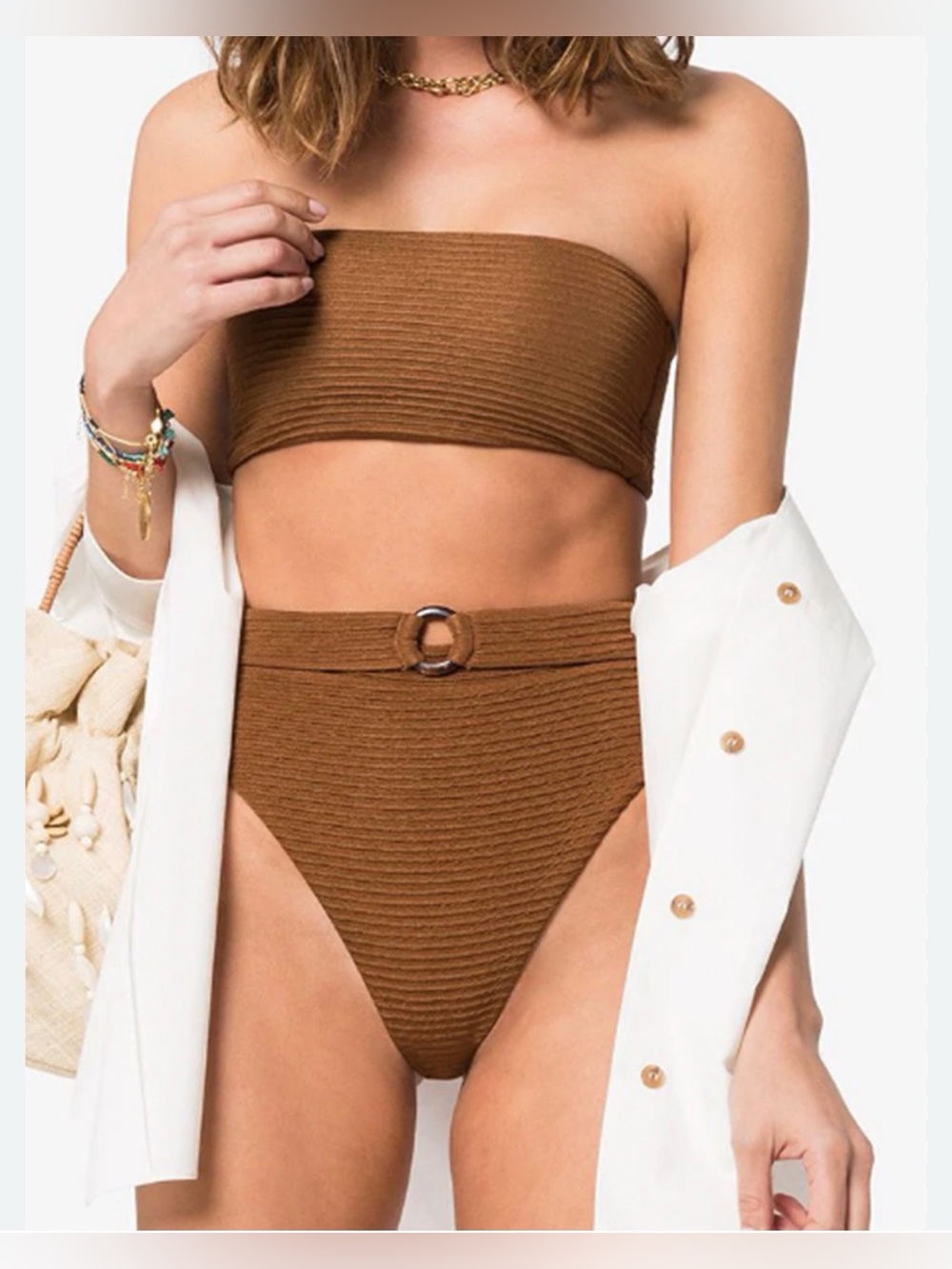 Juillet Sari Bandeau Bikini Top